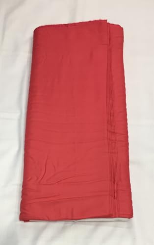 Image of BKRKJ Women's Rayon Cotton Unstitched Fabric by Meter for Sewing Suit Salwar Chudidar Patiyala Kurti Shirt Kameez Blouse Kurta Pyjama (Carrot,Gajri, 1 Meter)