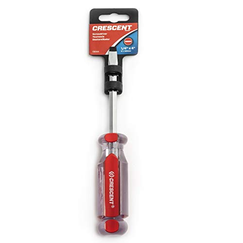 Crescent 1/4" X 4" Slotted Acetate Screwdriver - Cs144,Red #TOP1
