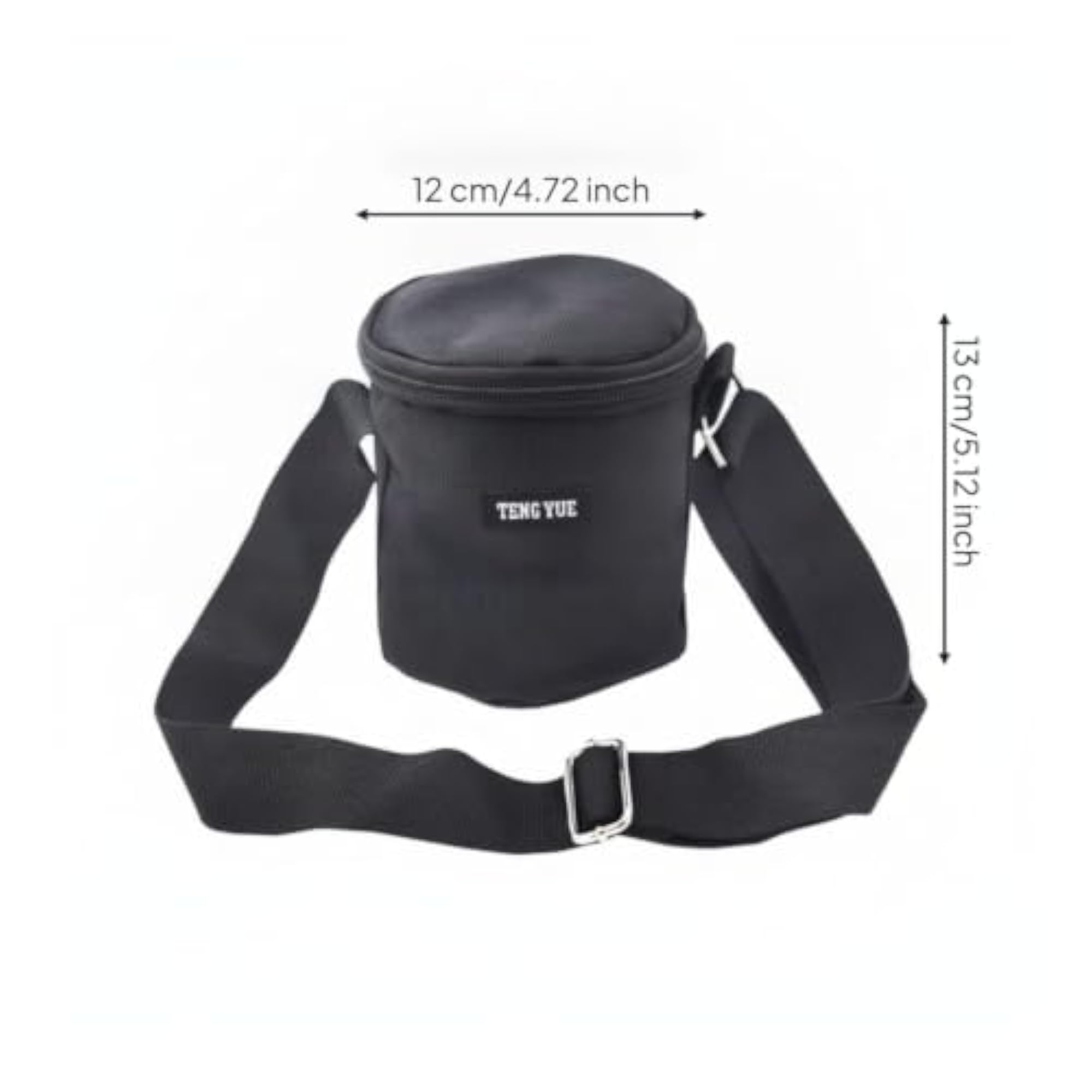 Cylindrical Dumbbell Bag with Shoulder Strap, Heavy-Duty