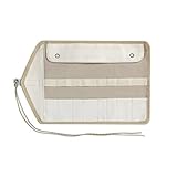 MoSundi Bestecktasche aus Segeltuch mit mehreren Fächern für Gabel, Löffel, Essstäbchen, tragbar, Camping-Utensilien-Organizer, kompatibel mit Rucksack, Outdoor-Küche