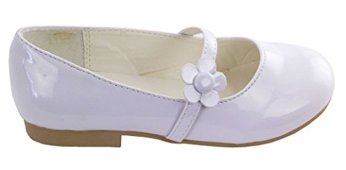 Darling Party Shoes with Gardenia for Toddler Formal Shoes White3