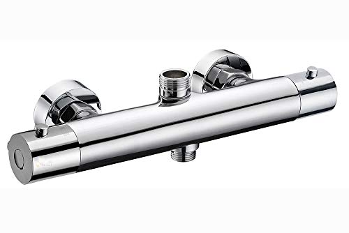 Oxen 150994 Thermostatic Round Shower Column, Silver