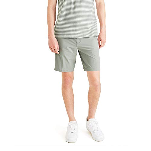 Dockers Men's Straight Fit Performance Ultimate Chino Short, Foil (Waterless) - 4 Way Stretch, 34