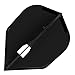 LSTYLE Dart Flights - L3 PRO Shape - Black | 2 Sets of 3 | for Soft & Steel Tip Darts