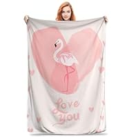 Pinke Flamingo-Decke – Weiche Fleecedecke Mit Cartoon-Muster Für Frauen, Mädchen & Als Valentinstagsgeschenk