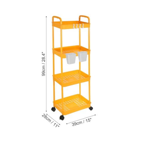 Chariot de rangement à paniers suspendus pour petits espaces