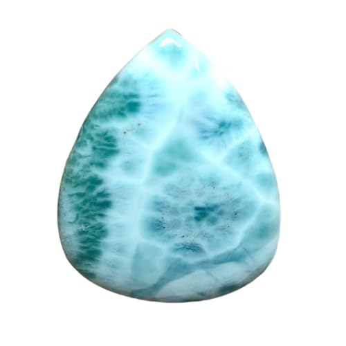 Larimar naturel en cabochon poire régulier pour réussir vos sertissages
