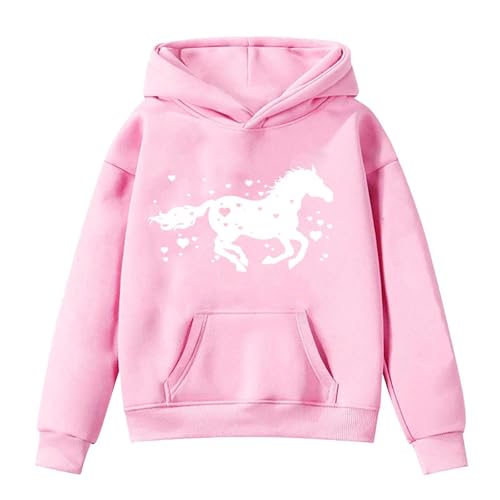 Sweat à capuche pour fille à manches longues vêtement sport et loisirs