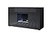 MUEBLES BONITOS Buffet modèle Luke A2 (120x72cm) Noir