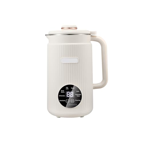 Irishom Nut Milk Maker, Soy Milk Maker Programmable Blender with Digital Display 12 Stainless Steel Blades Auto Cleaning 8H Keep Warm Function (White) by Irishom - Used condition - US$29.77