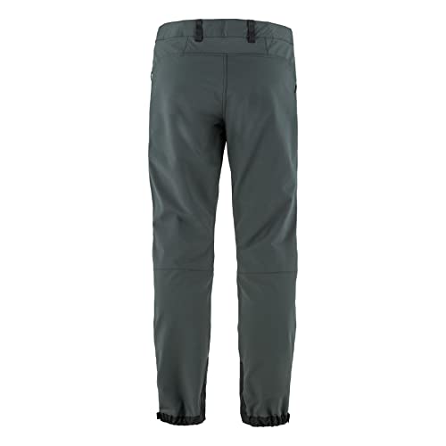 Image of Fjallraven Keb Agile Men's Trekking Trousers - Reinforced, Durable, Stretch Fabric, Trail Performance - Hiking, Trekking, Basalt /Iron Grey, 34W x 32L
