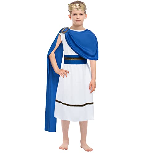 TOGROP Greek Toga Costume for Kids Ancient Greece Mythos Philosopher Rome Nob...