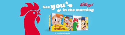 Kellogg's Breakfast Cereal Variety Pack Boxes, 196g