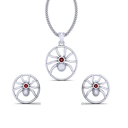 Pendientes de araña gótica con diamante en plata de ley 925 de alta joyería artesanal