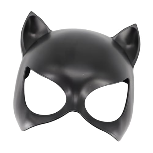 UGPLM Black Cat Women Mask for Adult Superhero Eye Mask Half Face Cat Masks Cosplay Costume Accessories for Masquerade Halloween Christmas Carnival Role Playing Party