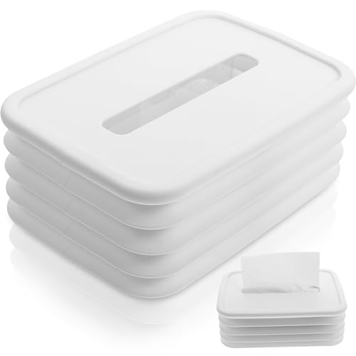 Operitacx Box Folding Tissue Box Paper Towel Dispensers Foldable Tissue Case Wipe Holder Folding Tissue Holder Tissue Cover Silicone Tissue Cases Wipes Case Napkin Paper Pump Abs White Baby