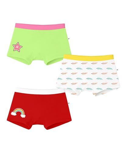 Image of KYDA KIDS Girls Premium Lycra Cotton Printed Panties Soft Waistband Regular Fit Trunks Breathable Daily Innerwear Multicolor Ages 2 to 14 Yr | Pack of 3