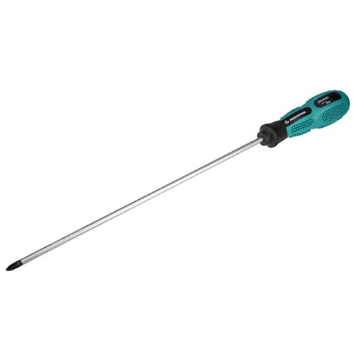Image of uxcell #2 Phillips Screwdriver 12 Inch Round Shaft Non Slip Comfortable Handle