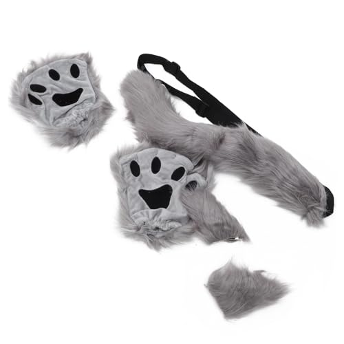 Oreilles et pattes de chat en peluche pour votre soirée Halloween