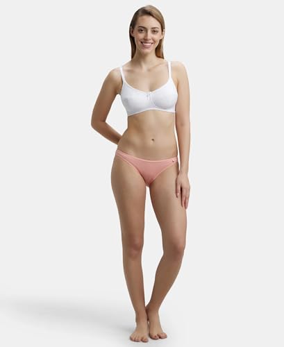 Jockey 1615 Everyday Bra| Wirefree | Non Padded | Full Coverage | Soft Adjustable Straps | Super Combed Cotton Elastane Fabric