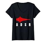 Photo Gallery donna sintetizzatore adsr synth kick drum daw maglietta con collo a v Photo Gallery donna sintetizzatore adsr synth kick drum daw maglietta con collo a v