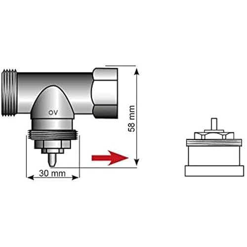 Eurotronic 700102 TA Adaptateur métallique pour thermostats de radiateur ( Adaptateur de valve de radiateur, longue durée de vie, accessoire pour thermostat de radiateur, raccord M28 Eurotronic 700102 TA Adaptateur métallique pour thermostats de radiateur ( Adaptateur de valve de radiateur, longue durée de vie, accessoire pour thermostat de radiateur, raccord M28