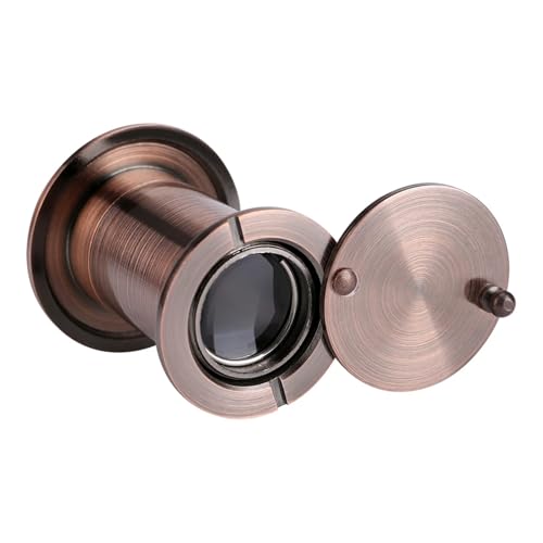 Mirilla para puerta de seguridad para el hogar con visor gran angular plateado 7