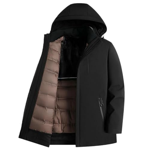 Doudoune homme d'hiver chaude manteau matelassé avec capuche épaisse