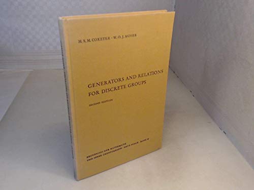 Generators and Relations for Discrete Groups: R... 3540032819 Book Cover