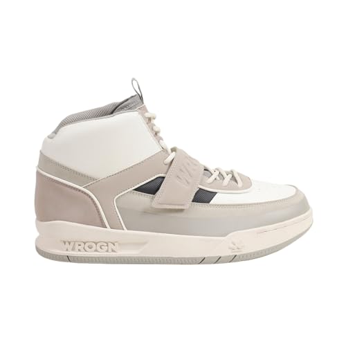 Image of WROGN Men's Microfibre High-top Lace-up Sneakers