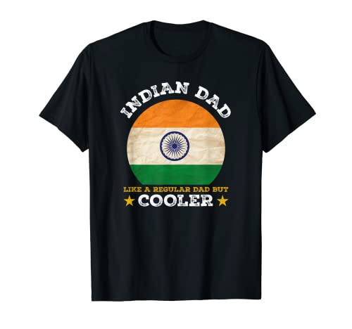 Best Indian Dad Ever Father's Day India Flag Pride T-Shirt
