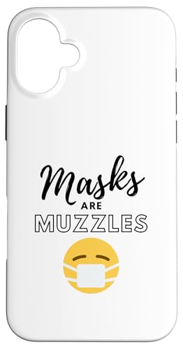 Masks Are Muzzles �A���`�t�F�C�X�}�X�N ���u�A�d�}�X�N �X�}�z�P�[�X iPhone 16 Plus �p