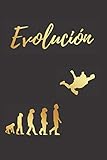  EVOLUCIÓN: CUADERNO LINEADO  Diario, Cuaderno de Notas, Apuntes o Agenda  Regalo Creativo y Original para los Amantes del paracaidismo.