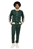 G-Style USA Men's G-Striped Tracksuit Set ST575 - Green - 5X-Large