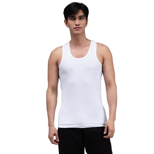 Image of Amul Comfy Men's Vest | 100% Cotton Single Jersey Fabric | U Neck Sleeveless Innerwear | Ultra Soft Hand Feel | Seamless Body | Superior Comfort Color May Vary (Pack of 5)