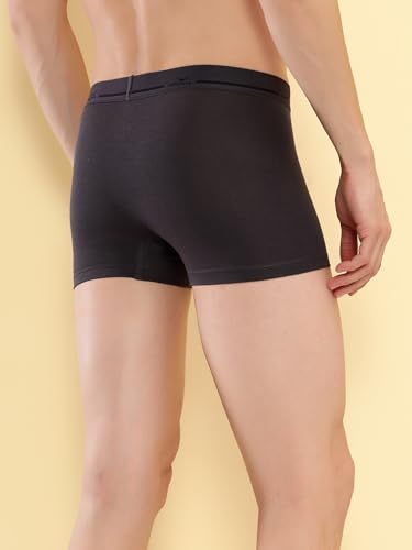 Image of HiFlyers Men's Cotton Spandex Odour-Free, Long Lasting Comfort, All Day Fresh and Confidence Dark Knight Collection Solid Trunks
