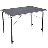 Belastbar! Der Gartentisch ist für 6 Personen ausreichend groß und die maximale Belastbarkeit des Tisches beträgt 40 kg, bei gleichmäßiger Lastverteilung! Ein idealer Tisch für Camping, Garten und Picknick Ausflüge