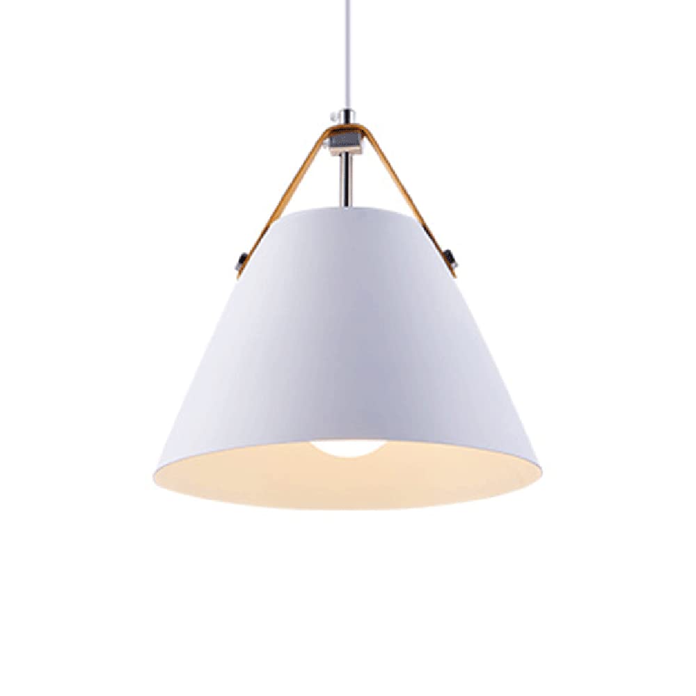 Lustre suspendu LED blanc 14 pouces au design créatif pour décoration de chambre et salle à manger