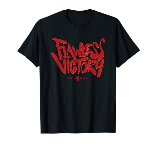 Mortal Kombat 2 Flawless Victory Bold Red Text Logo T-Shirt