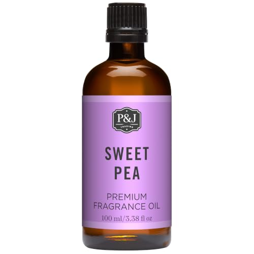 P&J Trading Fragrance Oil | Sweet Pea Oil 100ml - Candle Scents for Candle Making, Freshie Scents, Soap Making Supplies, Diffuser Oil Scents