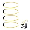 Poraceous 4 Pezzi Fionde In Gomma, Fionda Professionale da Tiro Adulti, Elastico Flessibile da Caccia, Fionda in Gomma, Accessori Ausiliari Portatili, per Catapulte di Caccia All'Aperto (Giallo)