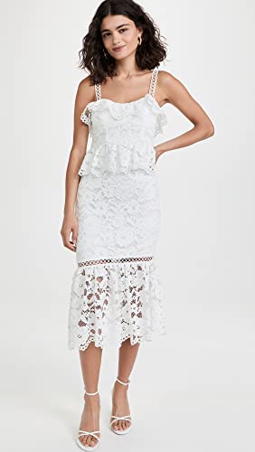 Likely Women's Leigh Dress, White, 4 #TOP1