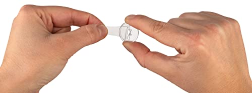 haggiy Klebeösen selbstklebend [Transparent] | 25 Stück - Klebehaken mit Öse | Deckenhaken, Aufhänger, Klebepads für Lichterketten & Dekoration