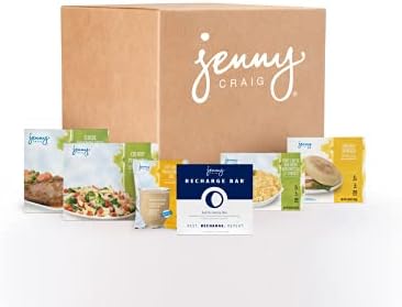 Jenny Craig 7-Day Meal Kit – Menu 2 - Frozen Meal Kit Includes 7 Full Breakfasts, Lunches, Dinners, Snacks and Desserts Including the Recharge Bar - Enjoy Premade Meals & Eat Better, Live Healthier & Create New Habits