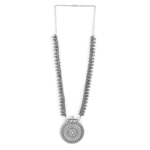 See full amazon price history chart for Rubans Silver-Toned Oxidised Necklace Rubans Silver-Toned Oxidised Necklace (B0D76QVVX3) Amazon Price History, Amazon Price Tracker