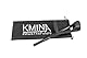 KMINA PRO - Krücke Faltbar Carbon, Unterarmgehstütze Schwarz, Leichte Gehhilfe, Klappbar - Made in Europe