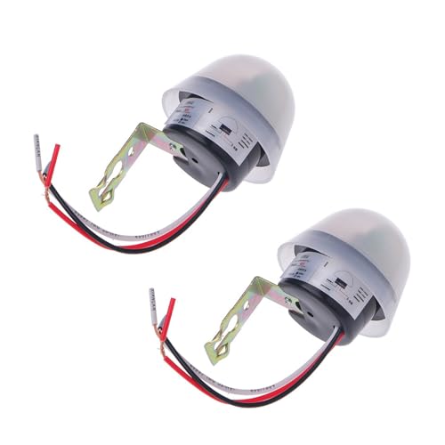 2PCS 220V 10AMPフォトセル街灯ランプスイッチパティオ用のフォトコントロールセンサー階段LEDセンサーツール