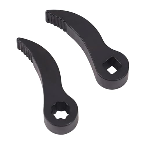 Emiif Paquete de 2 llaves de palanca adaptadoras de palanca, unidad de 1/4 pulgadas, acero de aleación para reparación de automóviles y extracción de medio eje (A