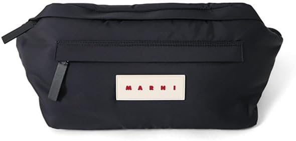 Amazon | [Marni] マルニ ロゴパッチ パフ ラージ ショルダー ベルト