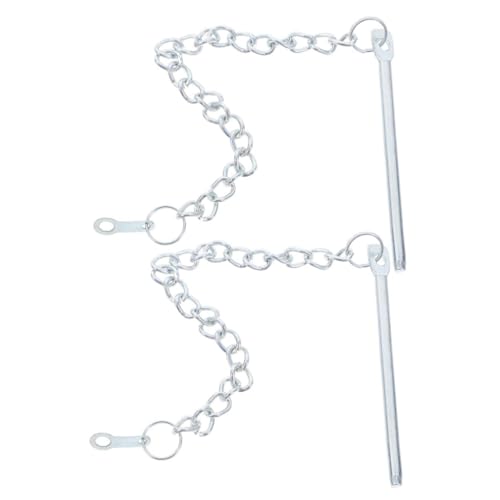 VOSAREA 2 Pièces Accessoires Parasol Terrasse Chaîne de Fixation pour Parapluie Extérieur de Remplacement Robustes pour Parasol Patio Installation Facile et Stabilité Fiable